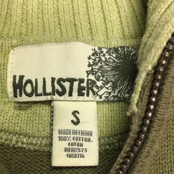 Hollister Zip Up Sweater - size Small - Picture 2 of 9